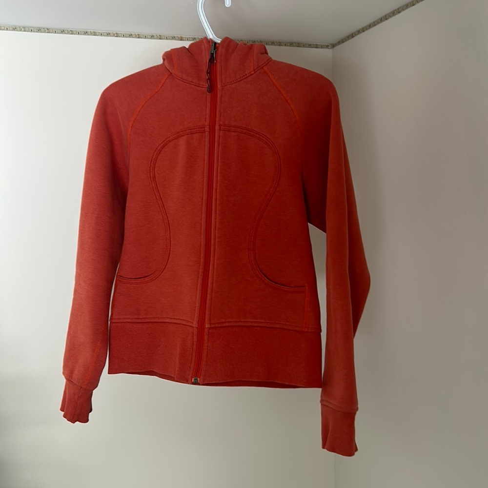 Orange Soda Lululemon Scuba Hoodie size 0, this color is extremely rare!